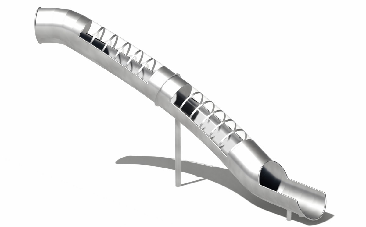 6.Outdoor playground stainless steel slides (2) 6. Toboganes de acero inoxidable para juegos al aire libre (2)