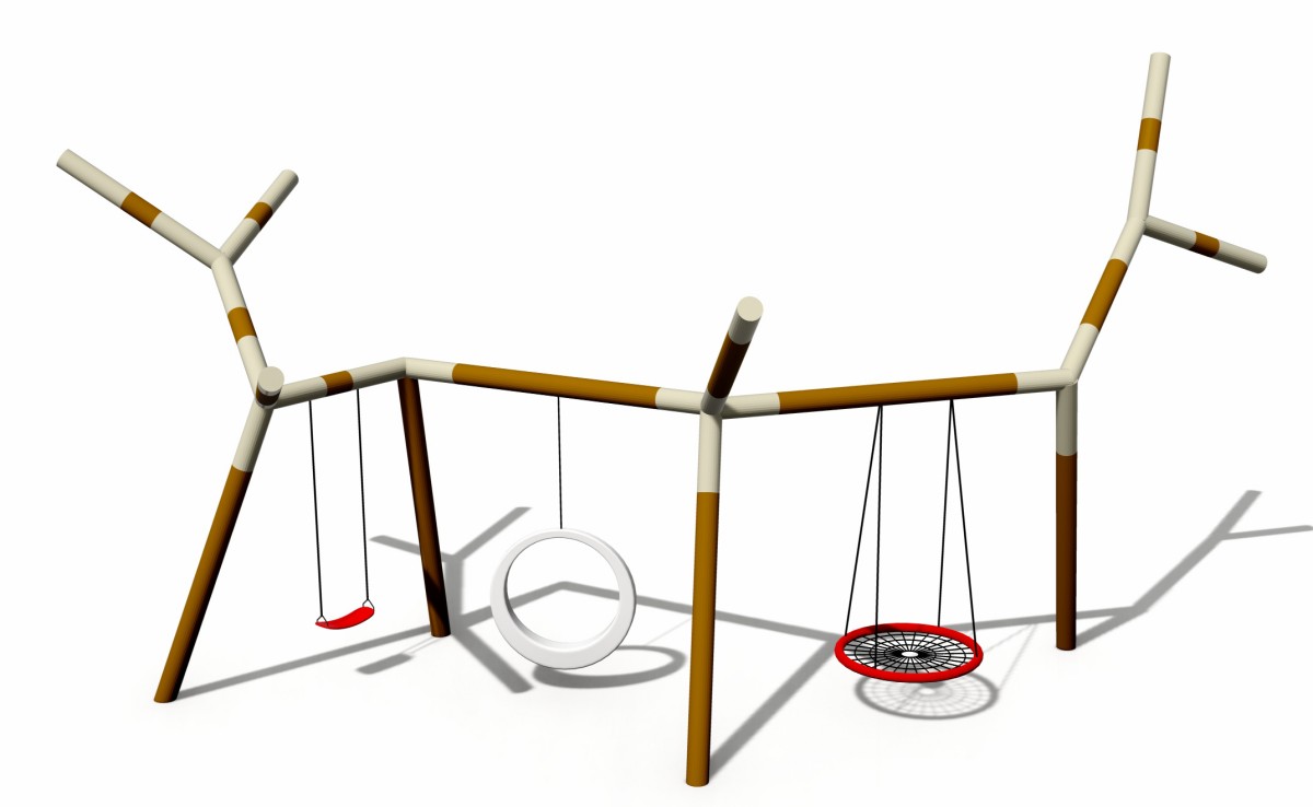 rust-resistant metal swing set (2) juego de columpios de metal resistente al óxido (2)