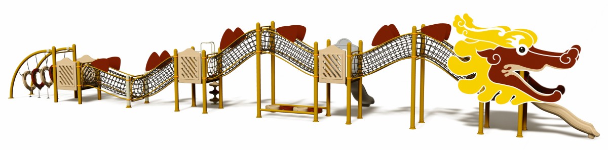 Dragon Outdoor Climbing Play Set-4 Juego de escalada al aire libre Dragon Set-4