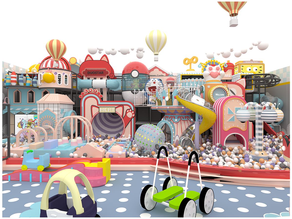 10.Commercial Macaron Soft Play Equipment (1) 10.Equipo comercial de juego suave Macaron (1)