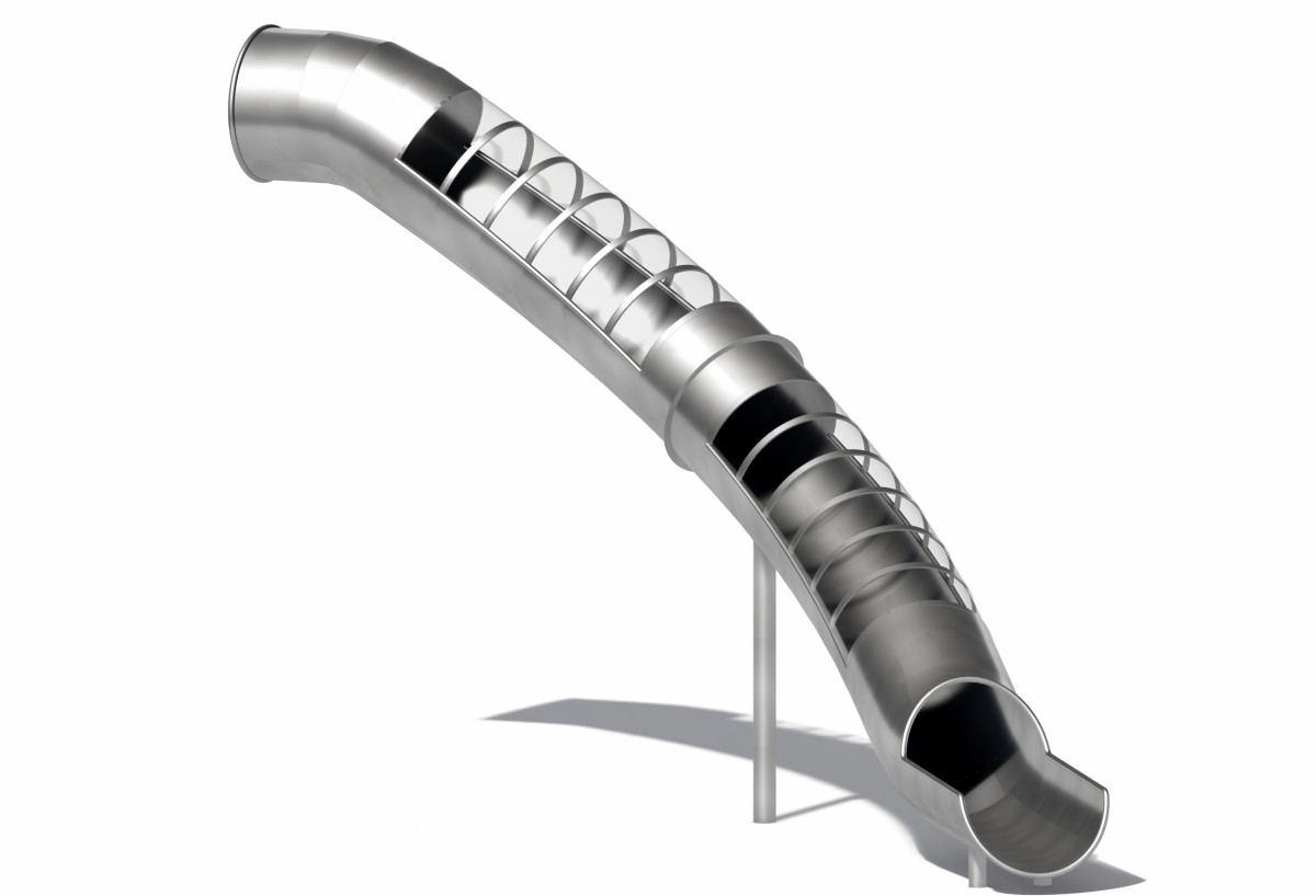 6.Outdoor playground stainless steel slides (5) 6. Toboganes de acero inoxidable para juegos al aire libre (5)