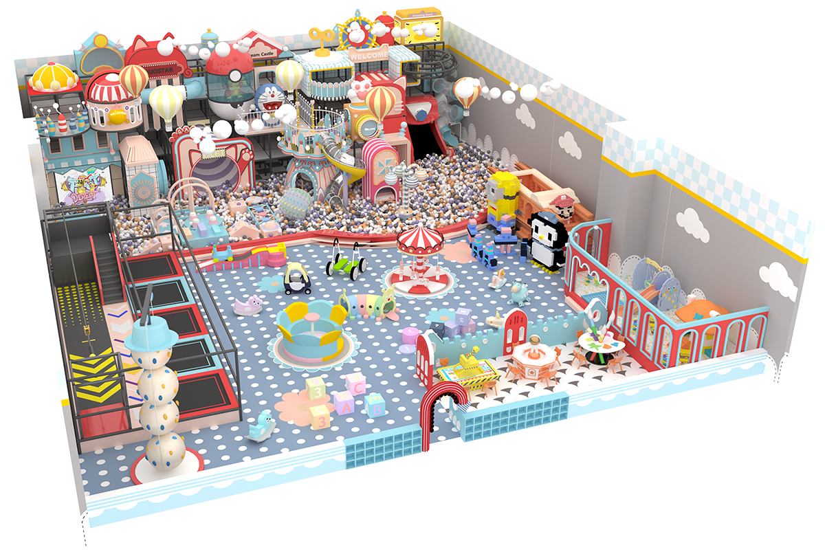 10.Commercial Macaron Soft Play Equipment (3) 10.Equipo comercial de juego suave Macaron (3)
