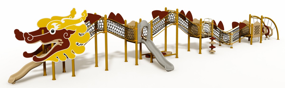 Dragon Outdoor Climbing Play Set-3 Juego de escalada al aire libre Dragon Set-3