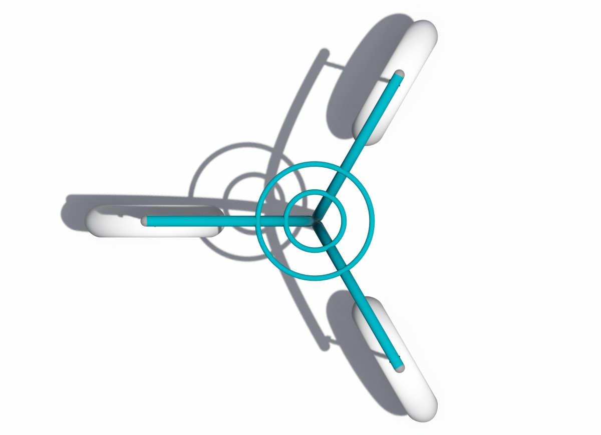 Outdoor playground swing with moon seat (5) Columpio de juegos al aire libre con asiento lunar (5)