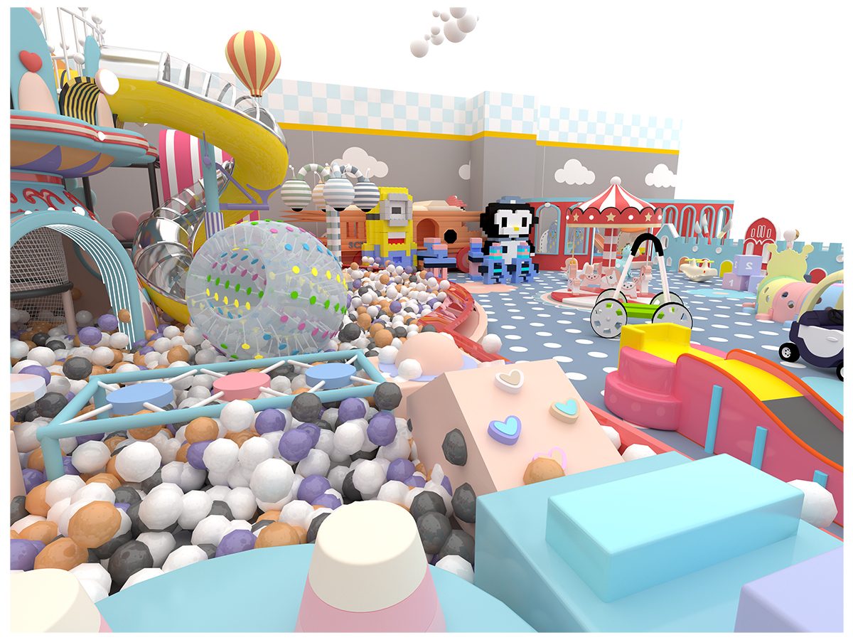 10.Commercial Macaron Soft Play Equipment (7) 10.Equipo comercial de juego suave Macaron (7)