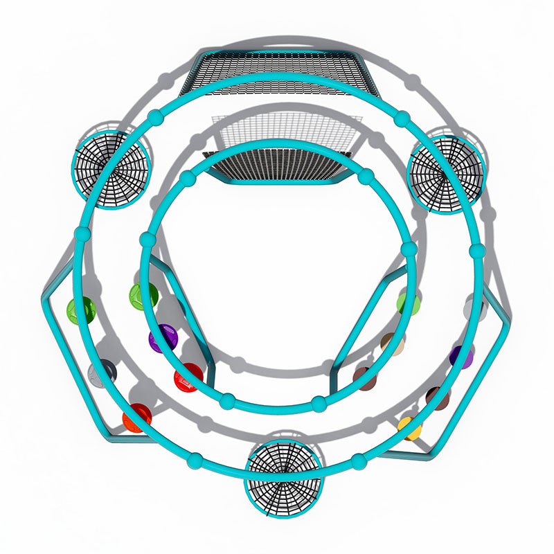 outdoor swing set with climbing wall (5) columpios de exterior con rocódromo (5)