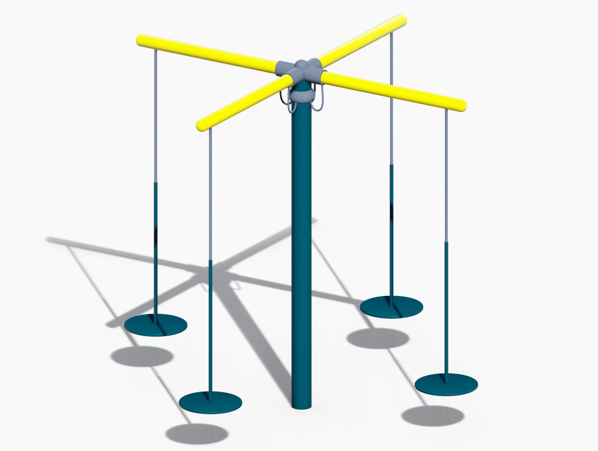 outdoor playground swing for kids 3 columpio para varias personas en el patio de juegos al aire libre (3)