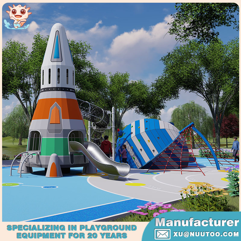 Fabricante de equipos para parques infantiles diseña el parque infantil Rocketland Landscape