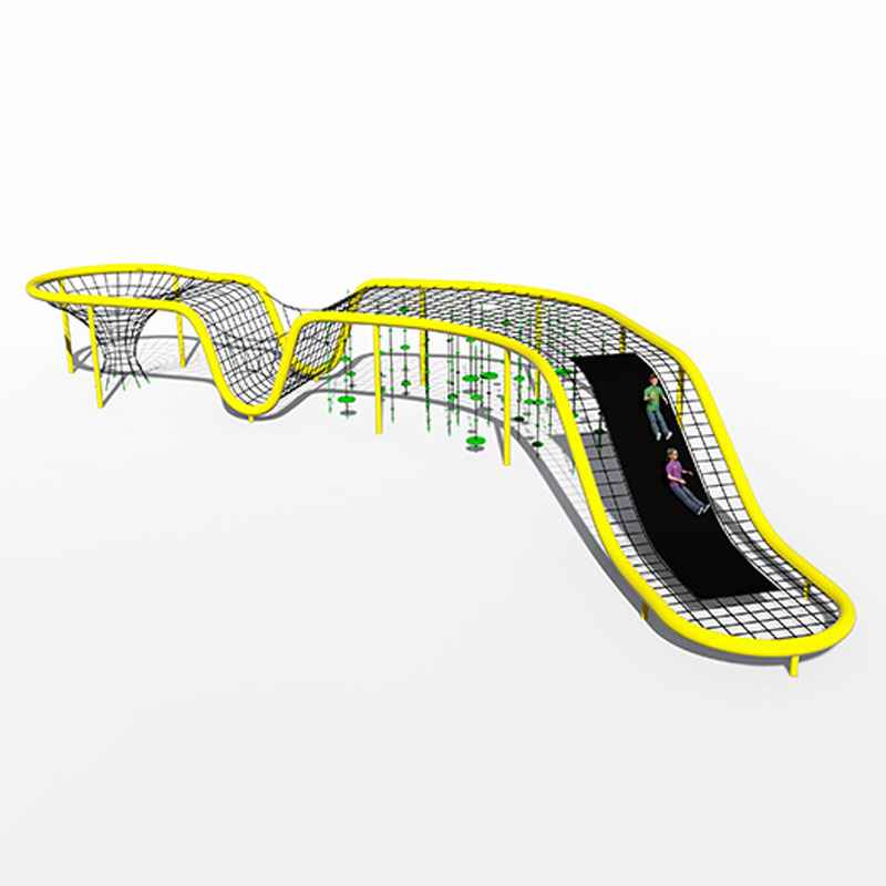 Juego de escalada suave con red de araña para exteriores