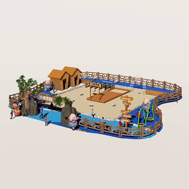 Equipo de juegos de mascotas de agilidad de cerdo