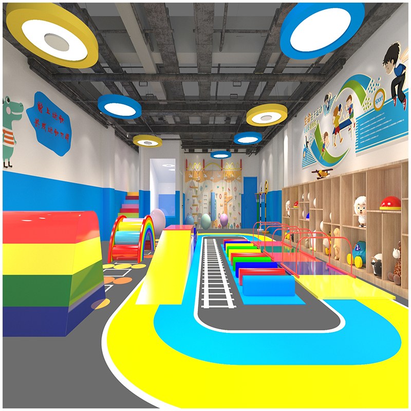 Juego de entrenamiento para carreras de obstáculos en interiores Soft Play