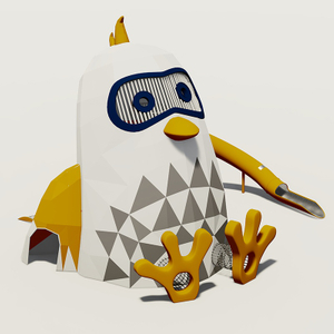 Equipo divertido de juegos de mascotas: diapositivas con temática de pollitos