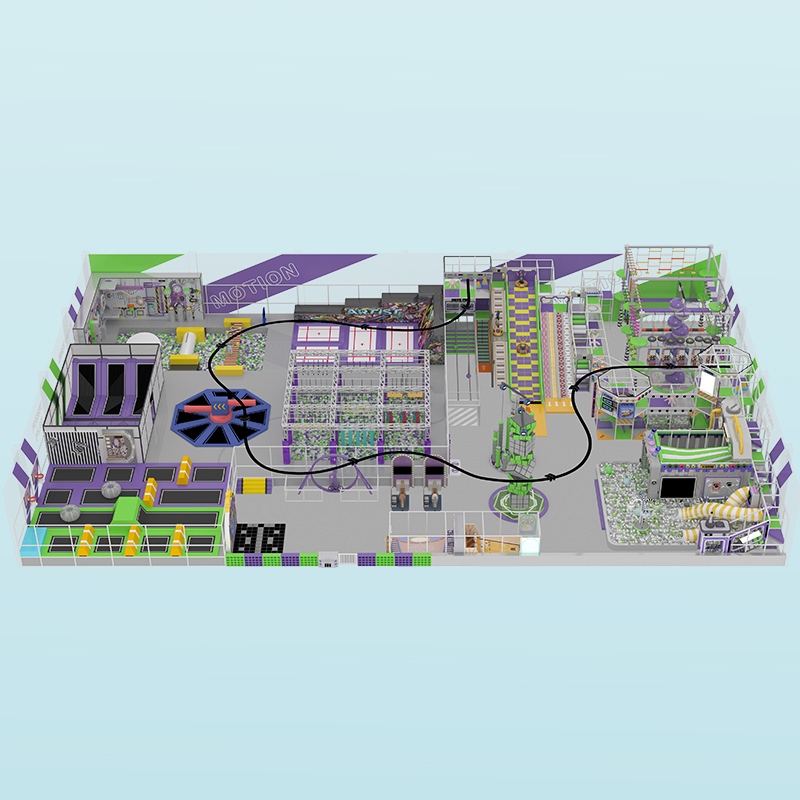 Conjunto de parque deportivo cubierto para niños: equipo de juegos personalizado 