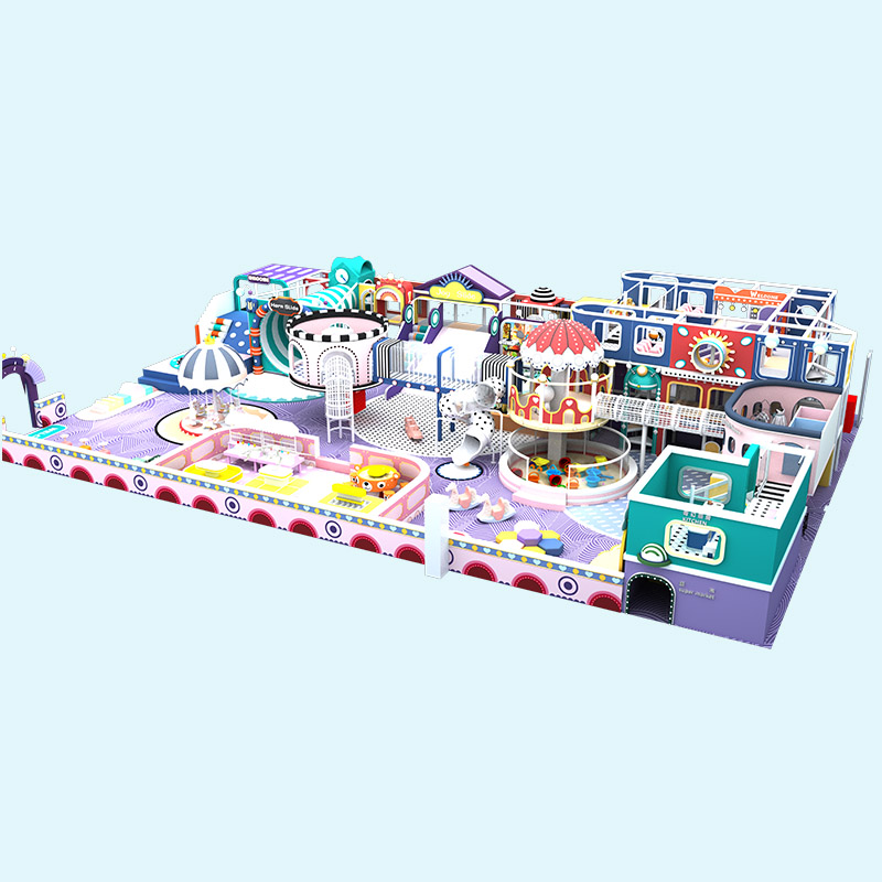 Juego de interior Soft Tone Macaron Maze - Proveedor de equipos de juego