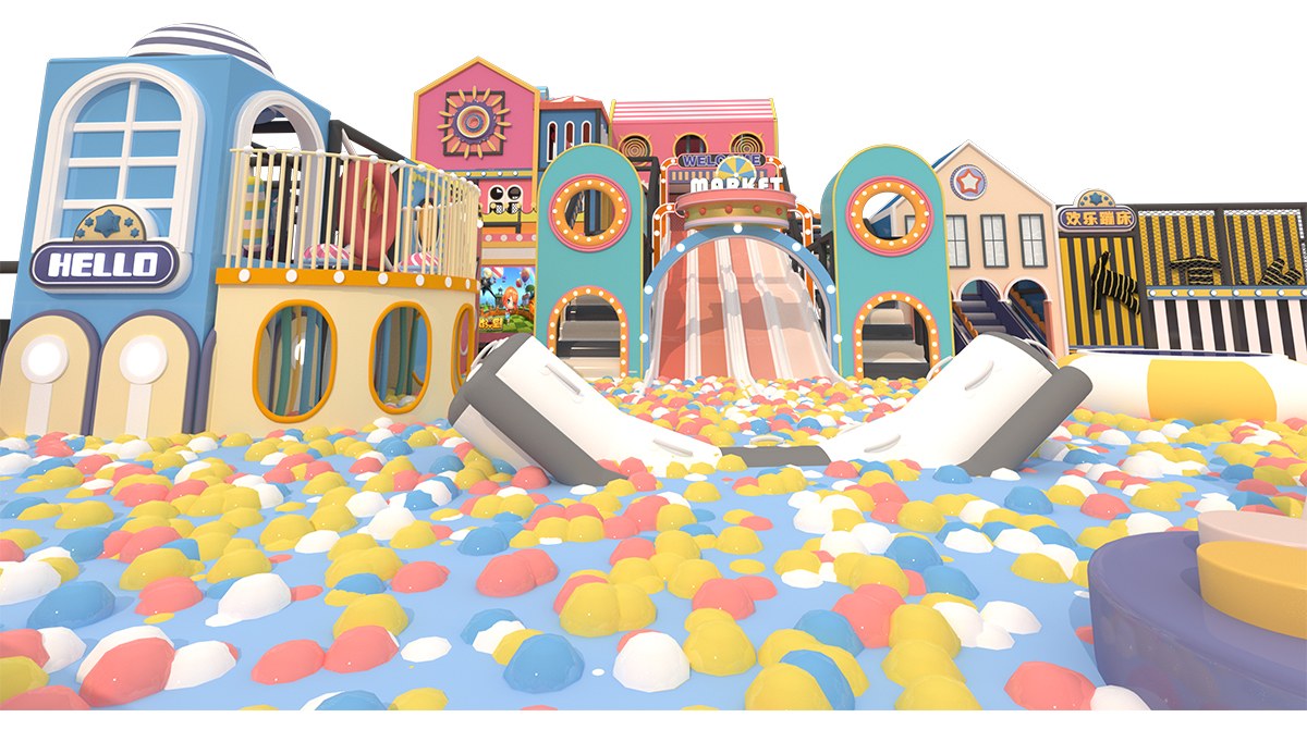 1.Laberinto de juegos interior Macaron Pastel (1)