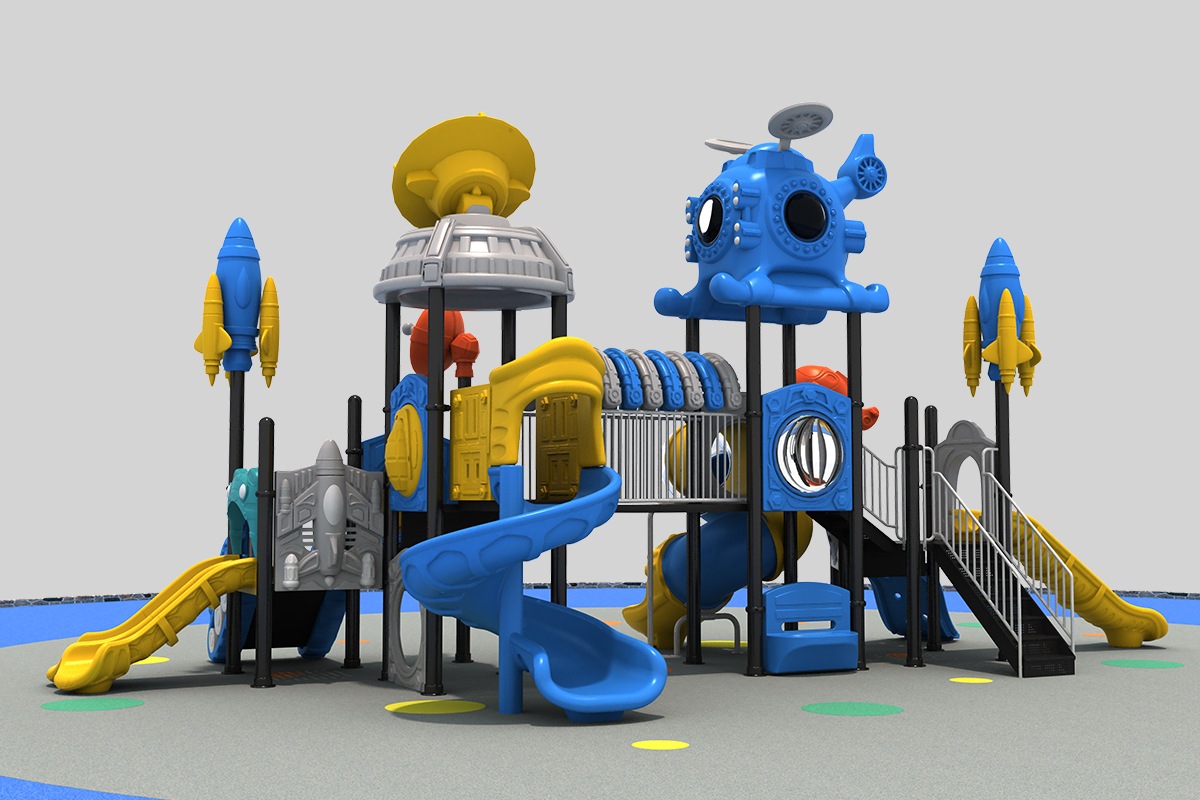 Espacio deslizante de juegos para niños al aire libre (3)