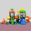 Emocionante tobogán de juegos de bosque para niños con seguridad al aire libre