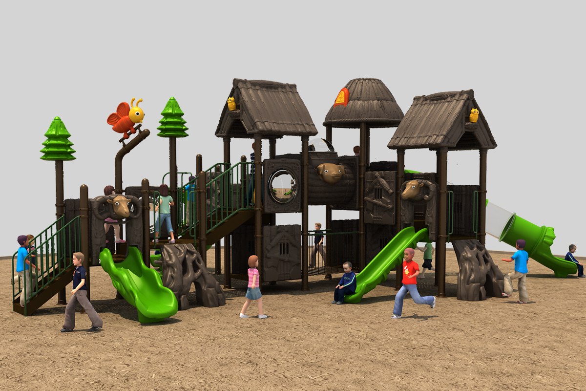 Diapositivas en espiral para parques infantiles al aire libre (1)