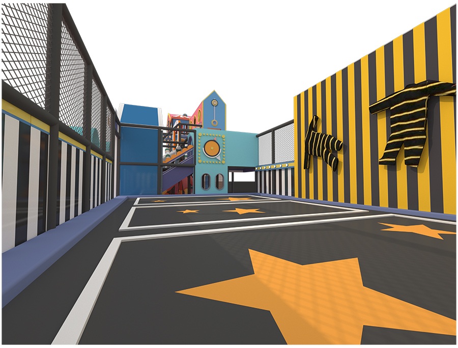 C&oacute;mo construir un patio de juegos interior con laberinto (3)