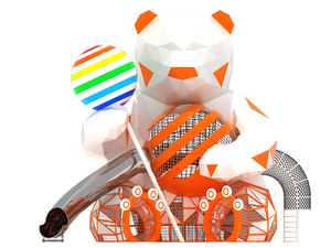 Parques infantiles de oso por proveedor de juegos personalizados