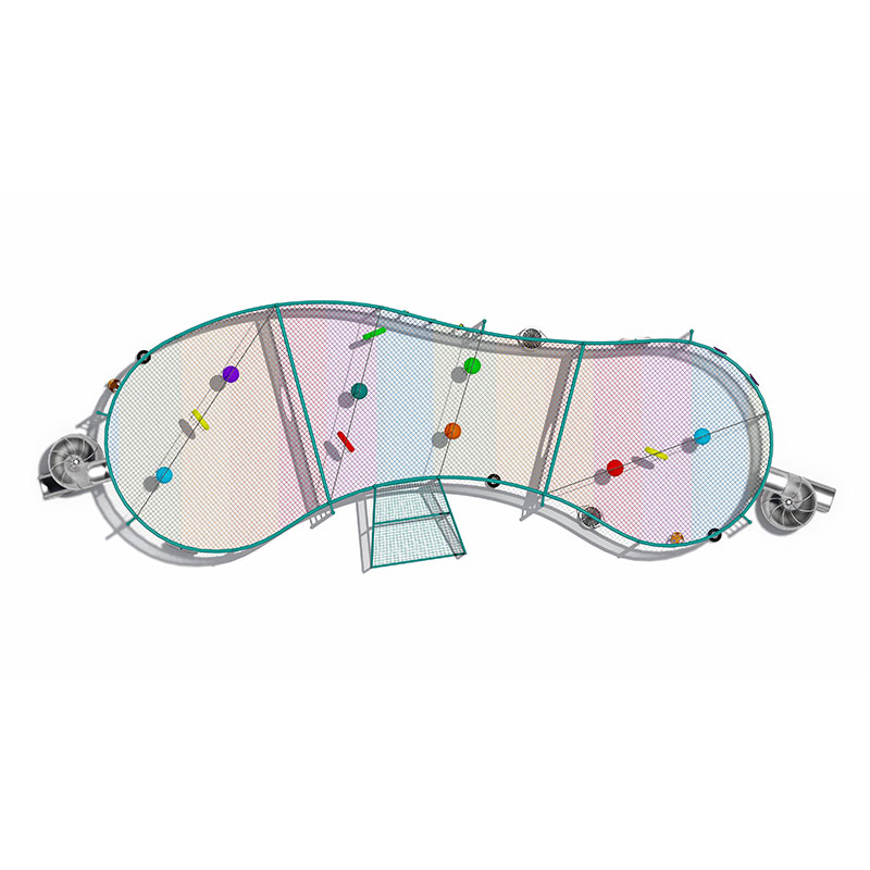 Trampolín de cuerda para exteriores y columpio