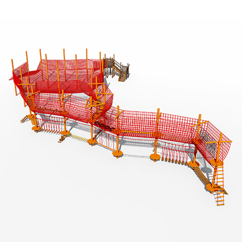 Escalador de trampolín con red de cuerda para exteriores para niños