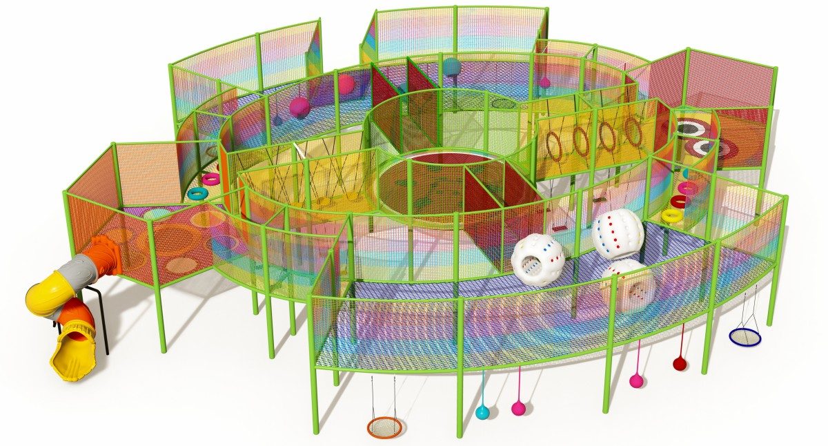 17. equipo de juegos infantiles cuerda para escalar -2