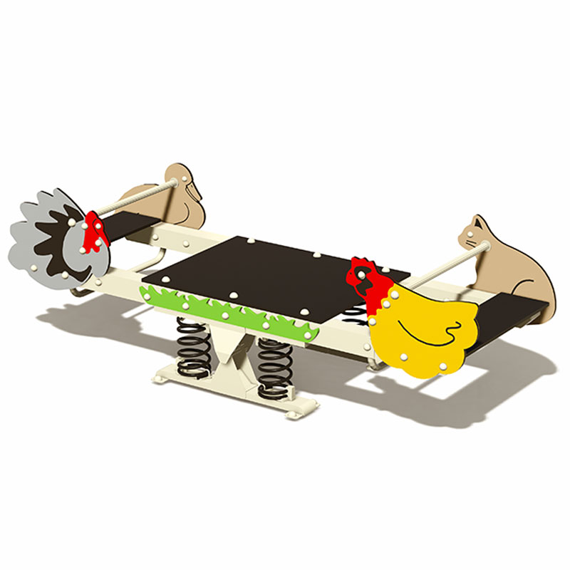  Balancines de madera para exteriores con temática de animales de granja