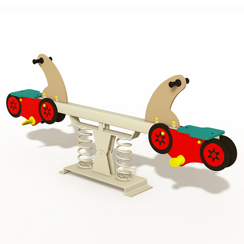 Balancines para niños: equipo de juegos infantiles Teeter Totters con temática de motocicletas