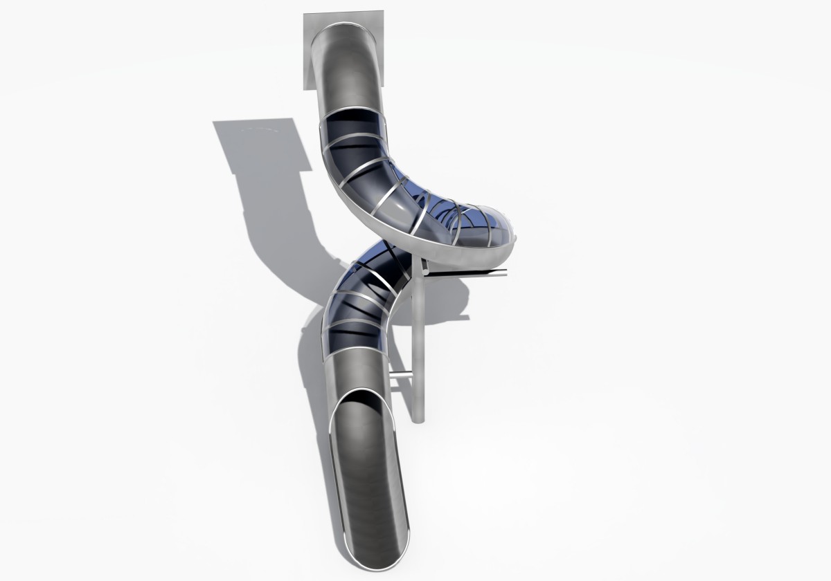 1.Toboganes de acero inoxidable para parques infantiles (2)