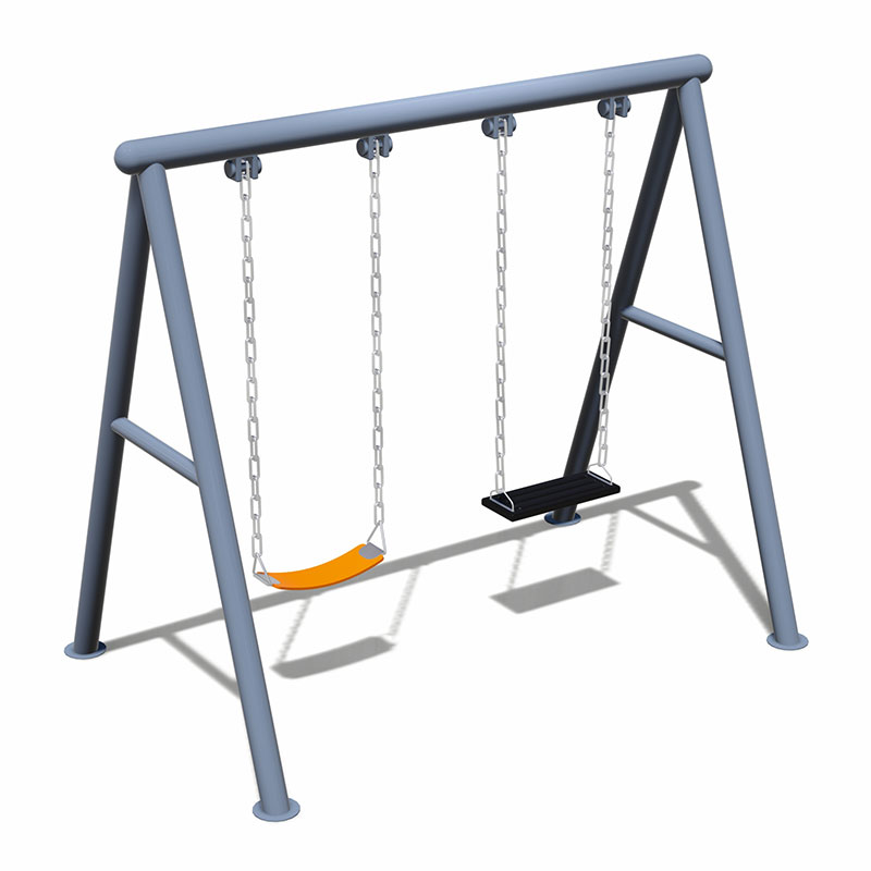 Columpio para niños al aire libre con base estable para actividades de juego seguras para niños