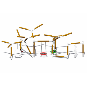 Tubo galvanizado duradero para niños Columpio de rama de árbol para varias personas 