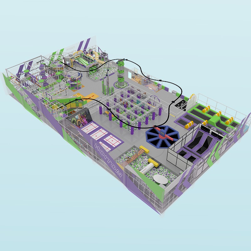 Conjunto de parque deportivo cubierto para niños: equipo de juegos personalizado 