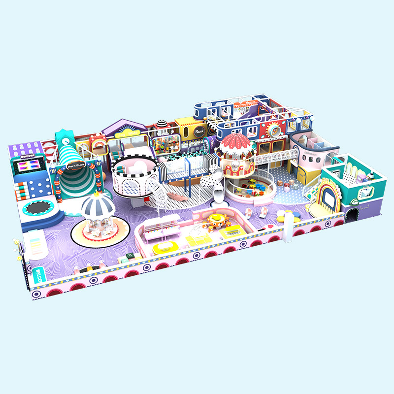 Juego de interior Soft Tone Macaron Maze - Proveedor de equipos de juego