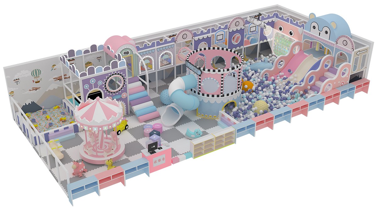 3.Tema pastel del &aacute;rea de juego suave Macaron (2)