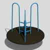 Community Park Essential: rotonda de juegos para niños de bajo mantenimiento