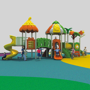 Diapositiva de juegos de aventura para el bosque para niños para jugar seguro