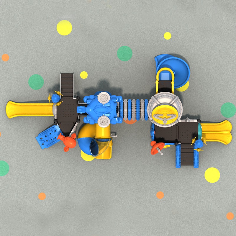 Diapositiva de juegos al aire libre de Adventure Ready Rocket para niños
