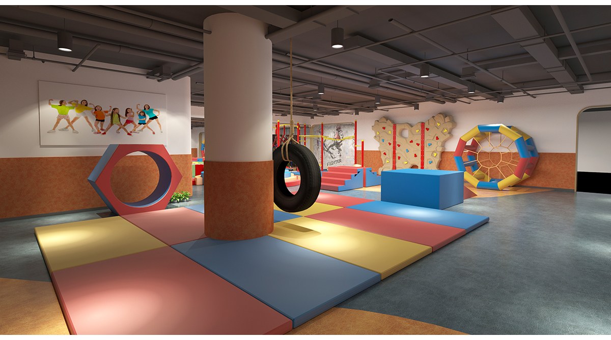 8. Carrera de obst&aacute;culos cubierta para entretenimiento familiar (6)