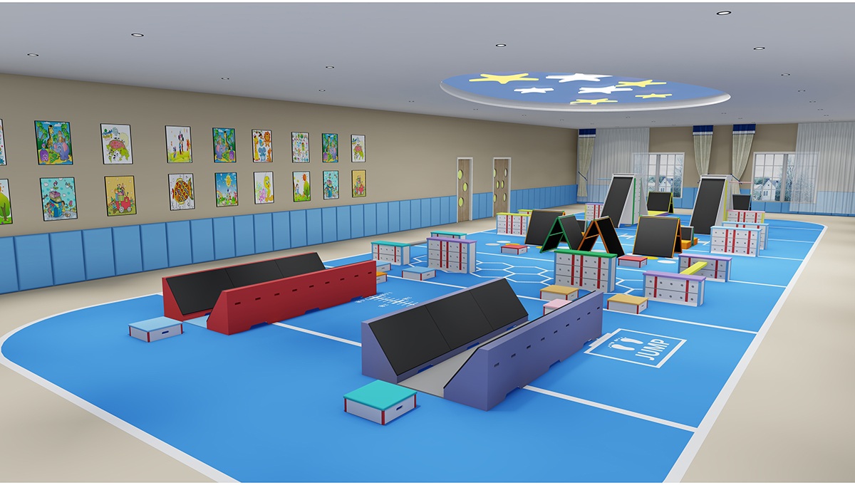 6. Equipo de entrenamiento para carreras de obst&aacute;culos en interiores (4)