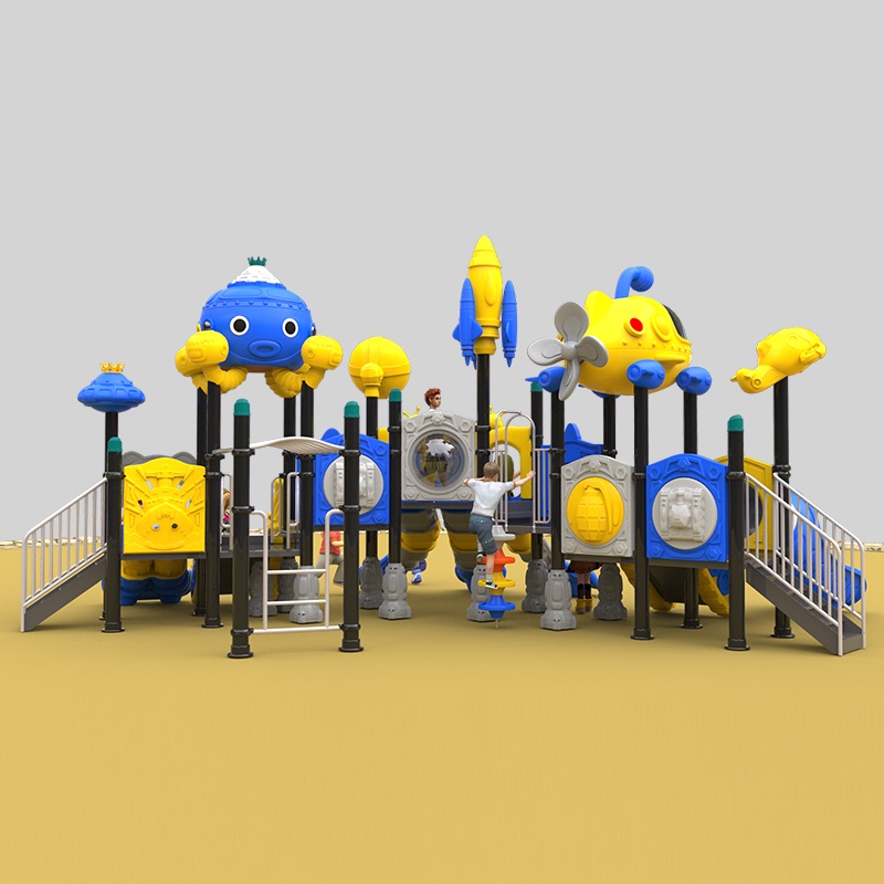 Tobogados de tema de espacio duradero para la diversión del patio de recreo al aire libre duradero
