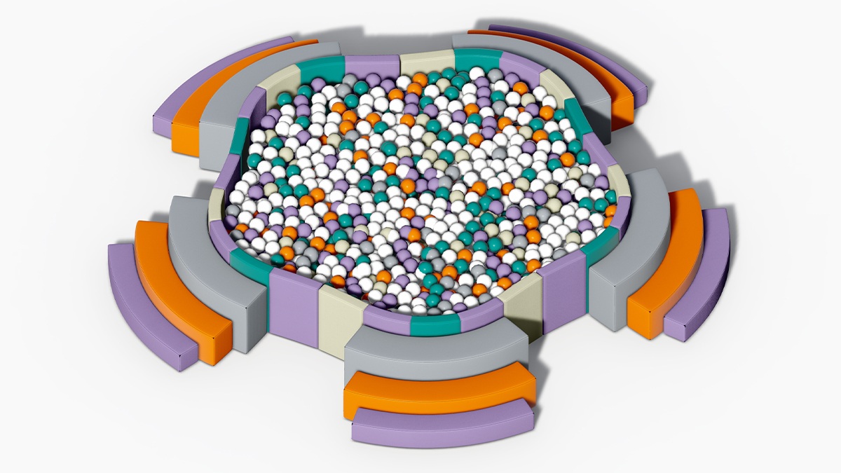 25. Indoor Soft Play with Ball Pit (4) 25. Juego suave interior con piscina de bolas (4)