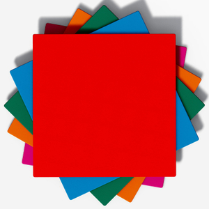 Alfombras de juego suaves para interiores cuadradas de colores vibrantes