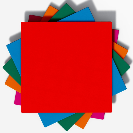 Alfombras de juego suaves para interiores cuadradas de colores vibrantes