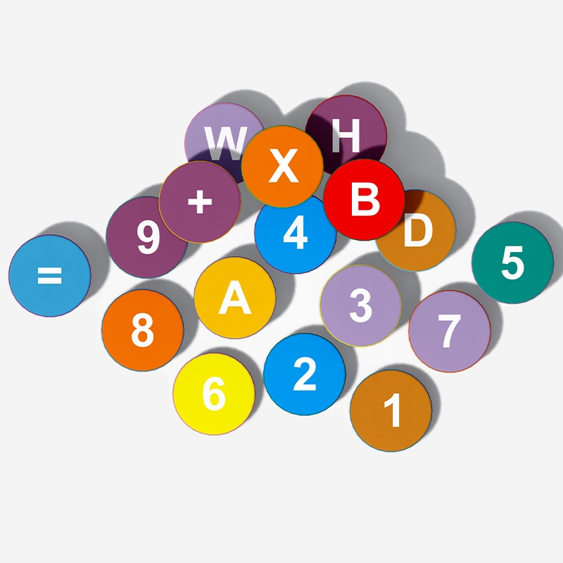 Bloques de juego blandos con temática de números y letras para niños