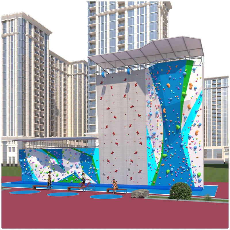 Muro de escalada interior modular de varias alturas | Escalada en el parque de aventuras
