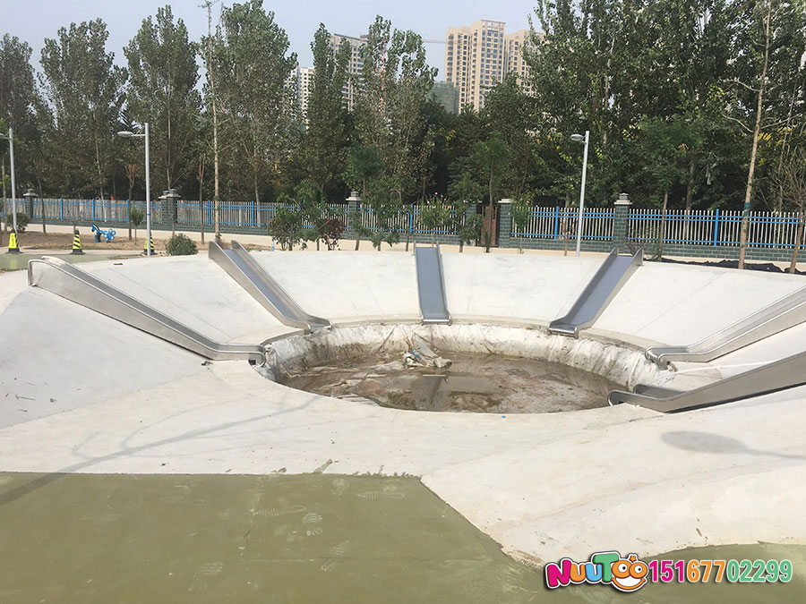 Diversión no estándar Letu + tobogán de acero inoxidable + estuche de jardín de infantes Shanxi Yuncheng - (7)