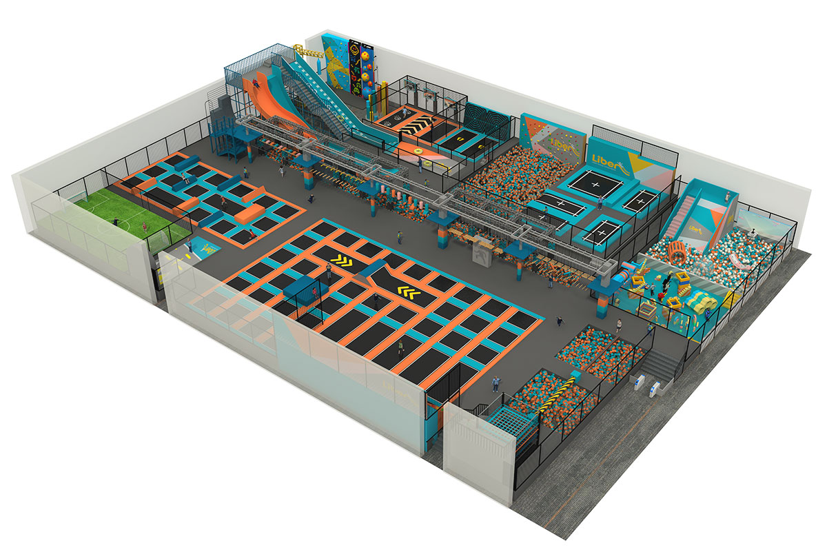 equipo de parque de trampolines de interior (5)