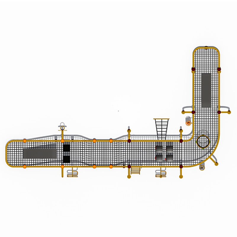 Equipo de juegos de escalada ondulado