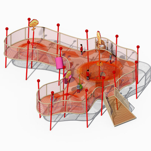 Volcano Adventure Net y trampolín escalador